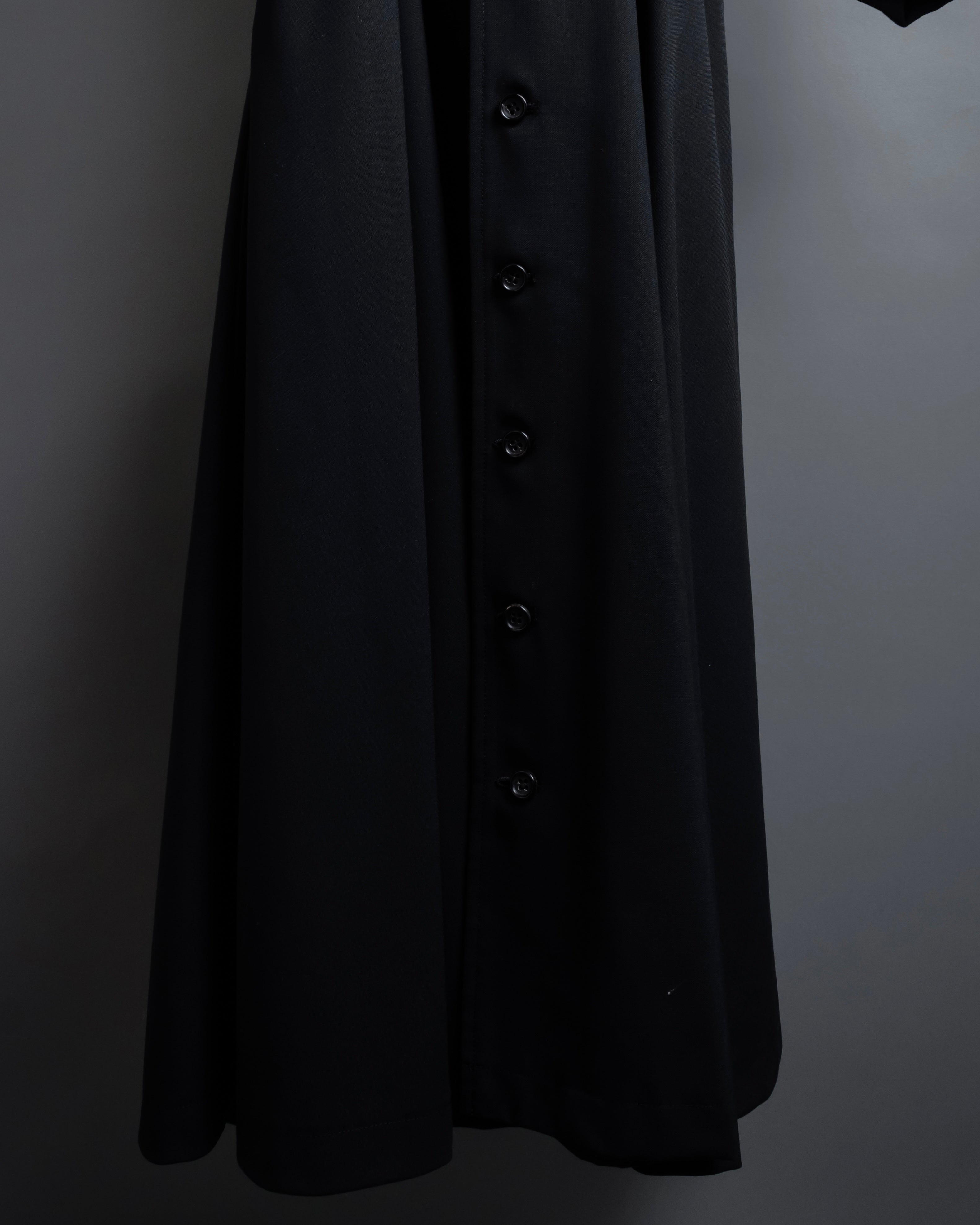 "tricot COMME des GARCONS" 90's Tailored collar belted long dress