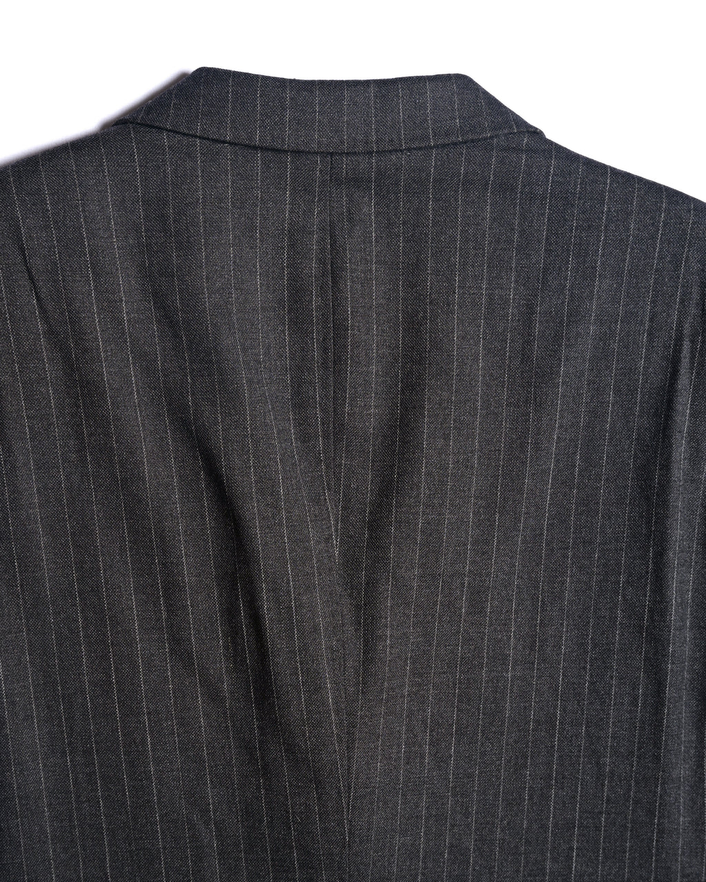 GIORGIO ARMANI/ Oversized Stripe Single Breasted 3B Tailored Jacket Gray