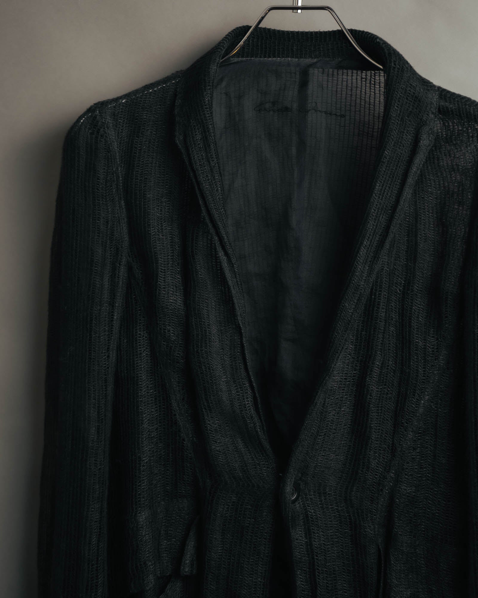-SPECIAL- “Rick Owens” 2000’s Open weave shawl cardigan