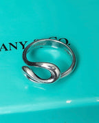 "Tiffany&Co" Elsa Peretti open wave ring
