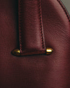 "Cartier" 80's-90's Bordeaux leather handbag