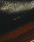 "Chloé" 00's Textured leather satchel bag