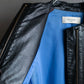 "PAUL SMITH" 100% sheep skin no collar leather jacket