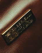 –SPECIAL– "GABBRIELLI FIRENZE" 70's-80's Sculptural structured leather handbag