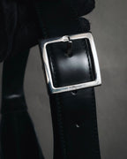 "Salvatore Ferragamo" 90’s-00’s minimalist gancini buckle hobo bag