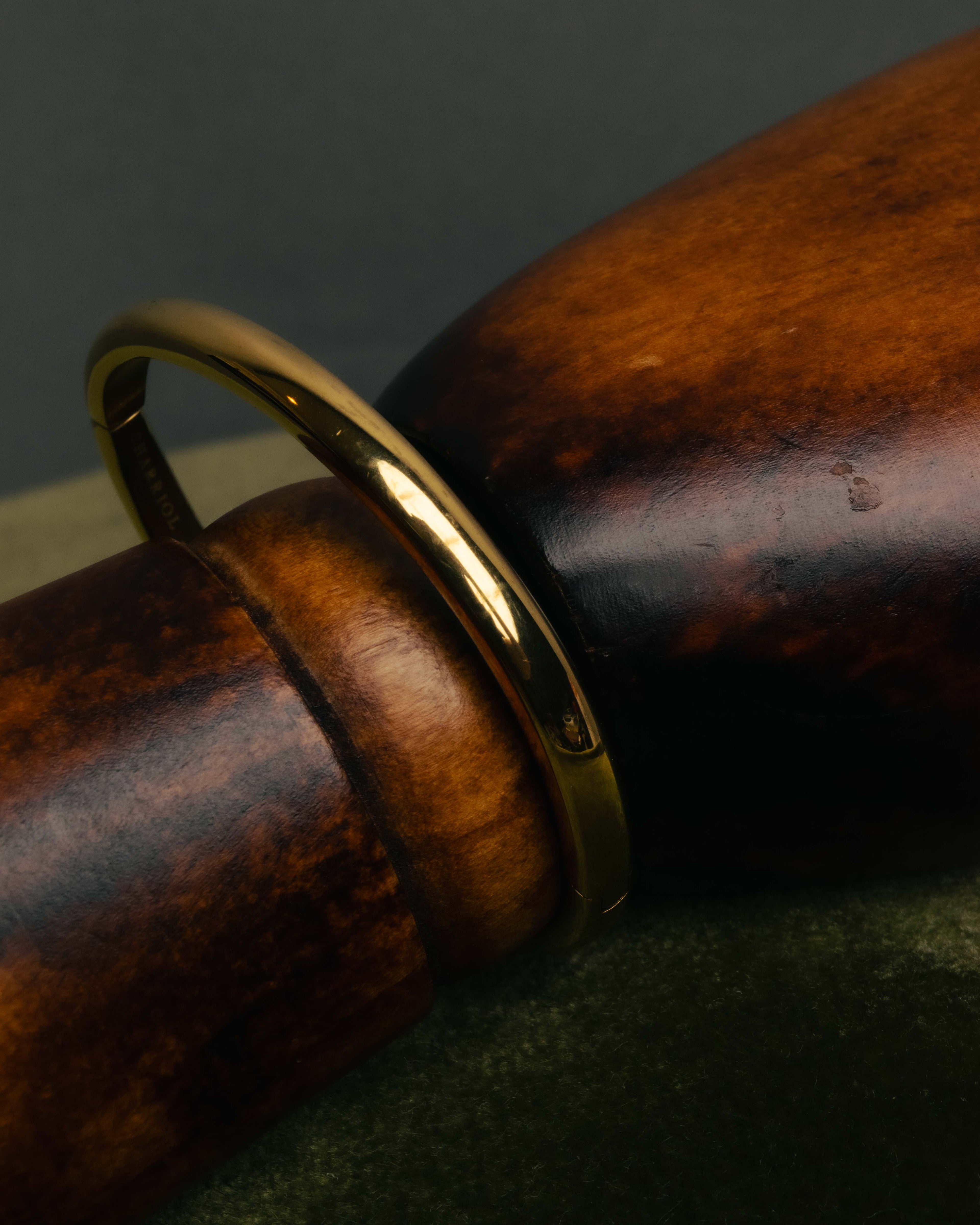 "CHARRIOL" 90's-00's Vintage PVD gold and steel cable link bangle