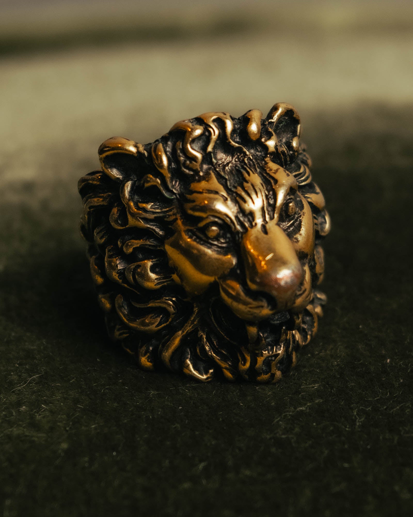 “GUCCI” 2010’s-20’s lion head sculptural ring
