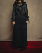 -SPECIAL- “tricot COMME des GARÇONS“ 2002SS Lace panel gathered skirt