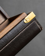 "LOEWE" Logo engraved wooden storage box