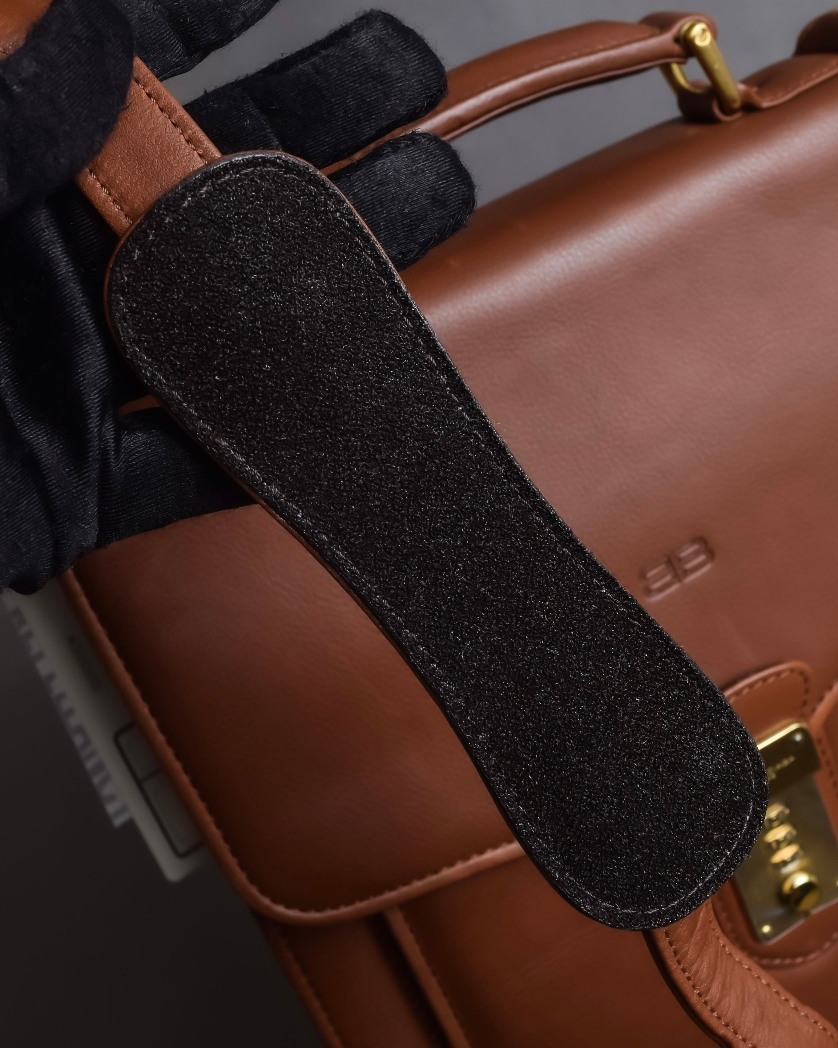 "BALENCIAGA" Water repellent flap square leather bag