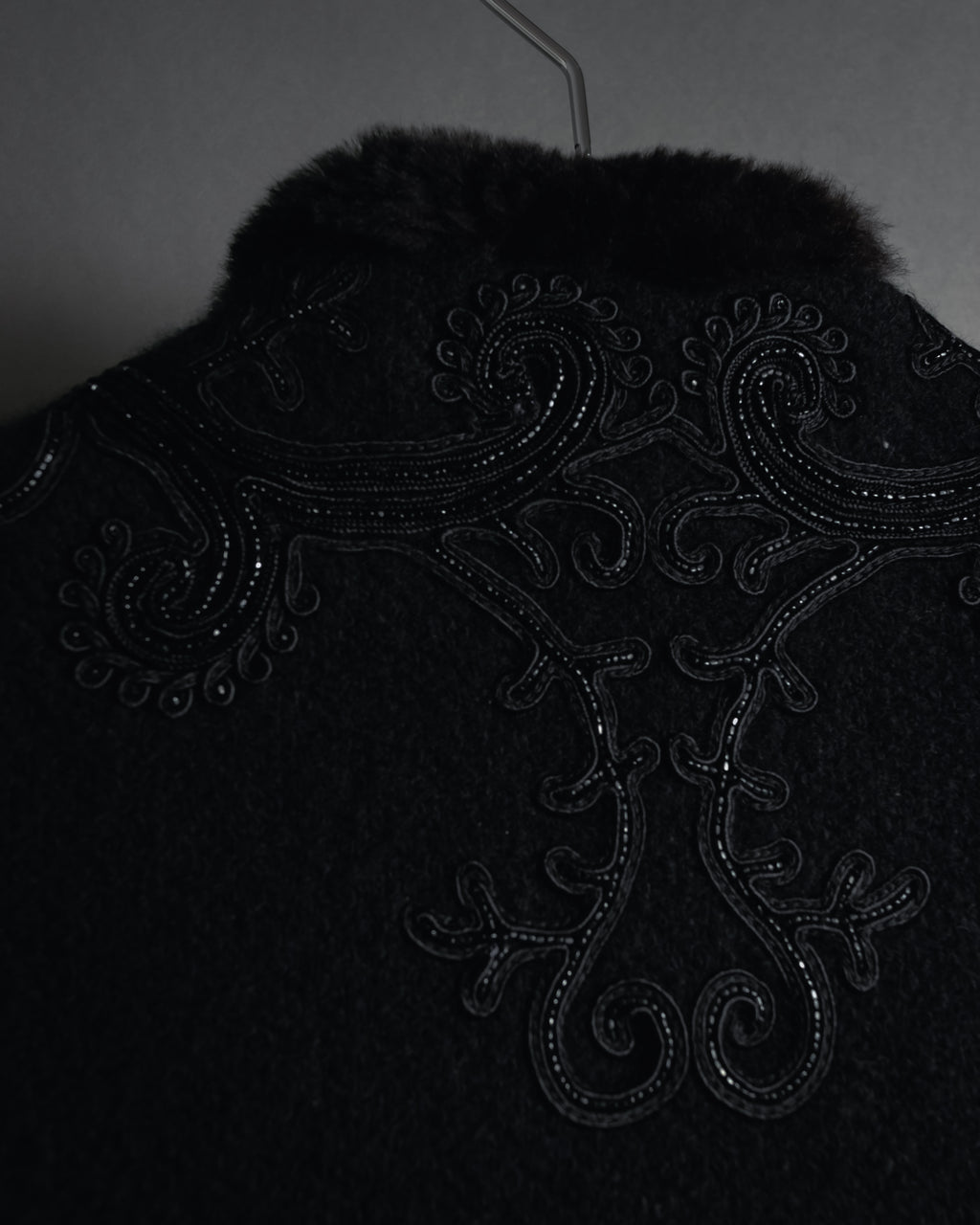 Chaqueta de piel con bordado de cuentas de los años 00 de Ralph Lauren