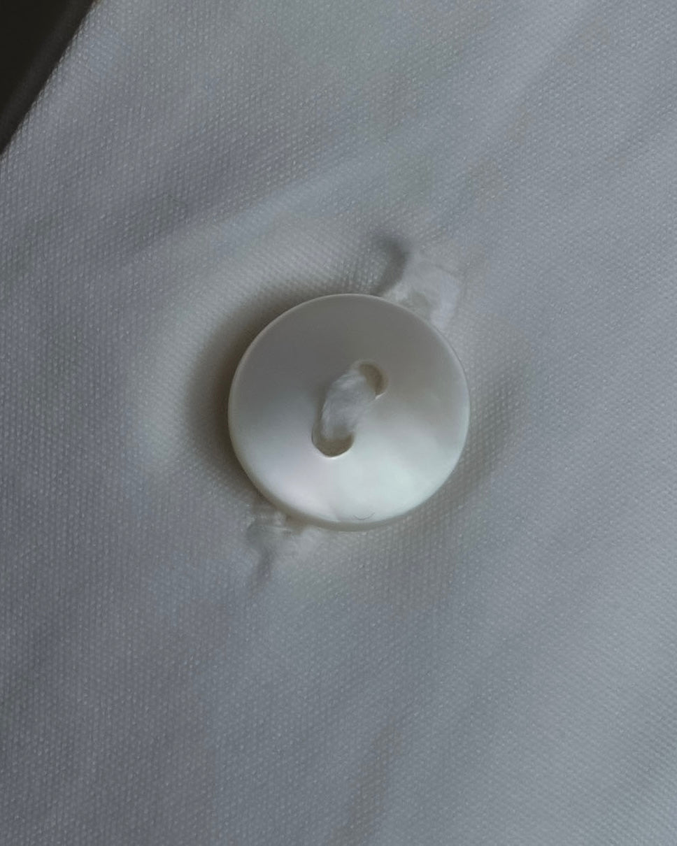 "JEAN PAUL GAULTIER" Cotton poplin stand-collar white shirt