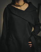 –SPECIAL– "Yohji Yamamoto" 98AW Sculptural asymmetric draped wool jacket