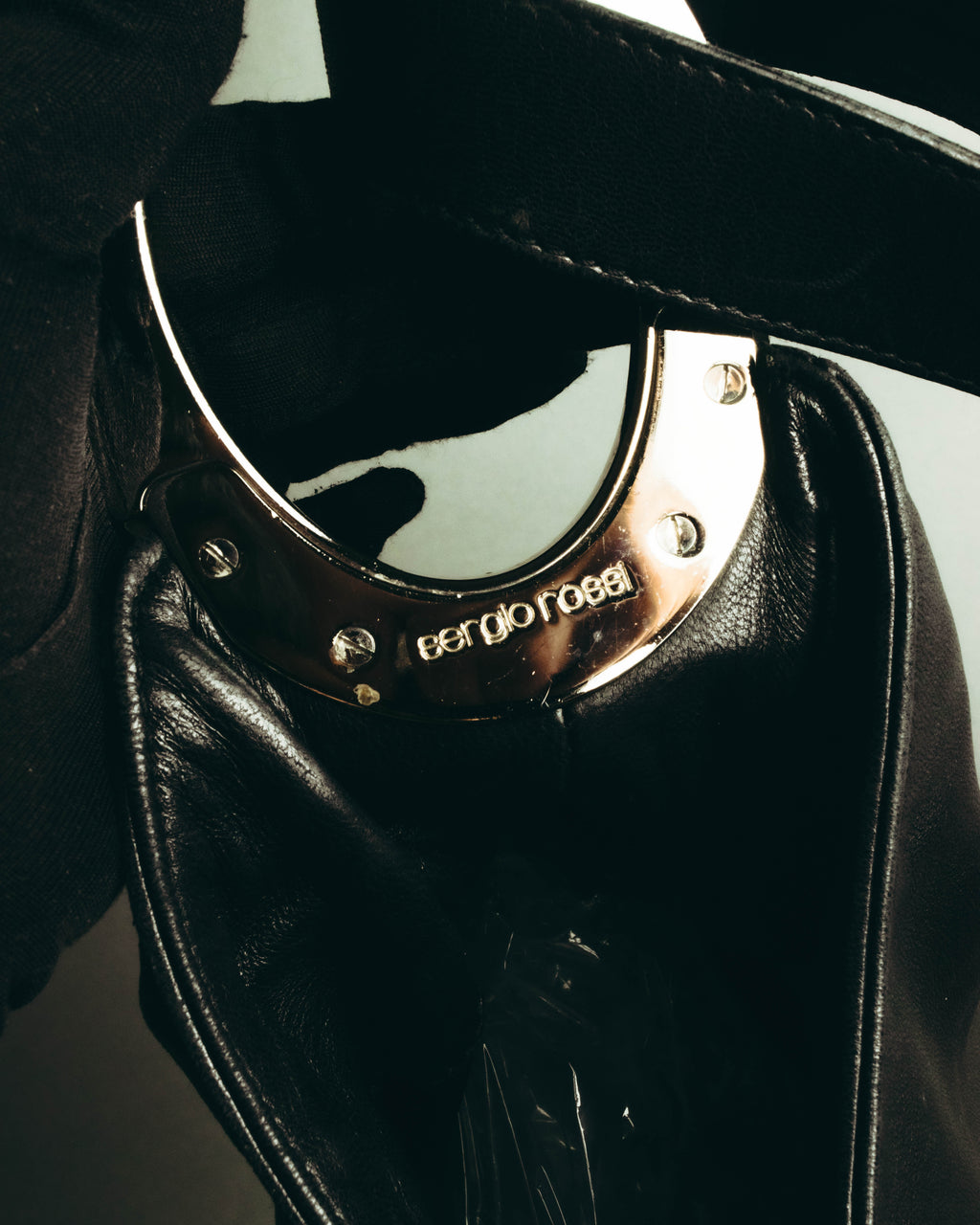 "Sergio Rossi" 00's-10's Soft leather hobo shoulder bag