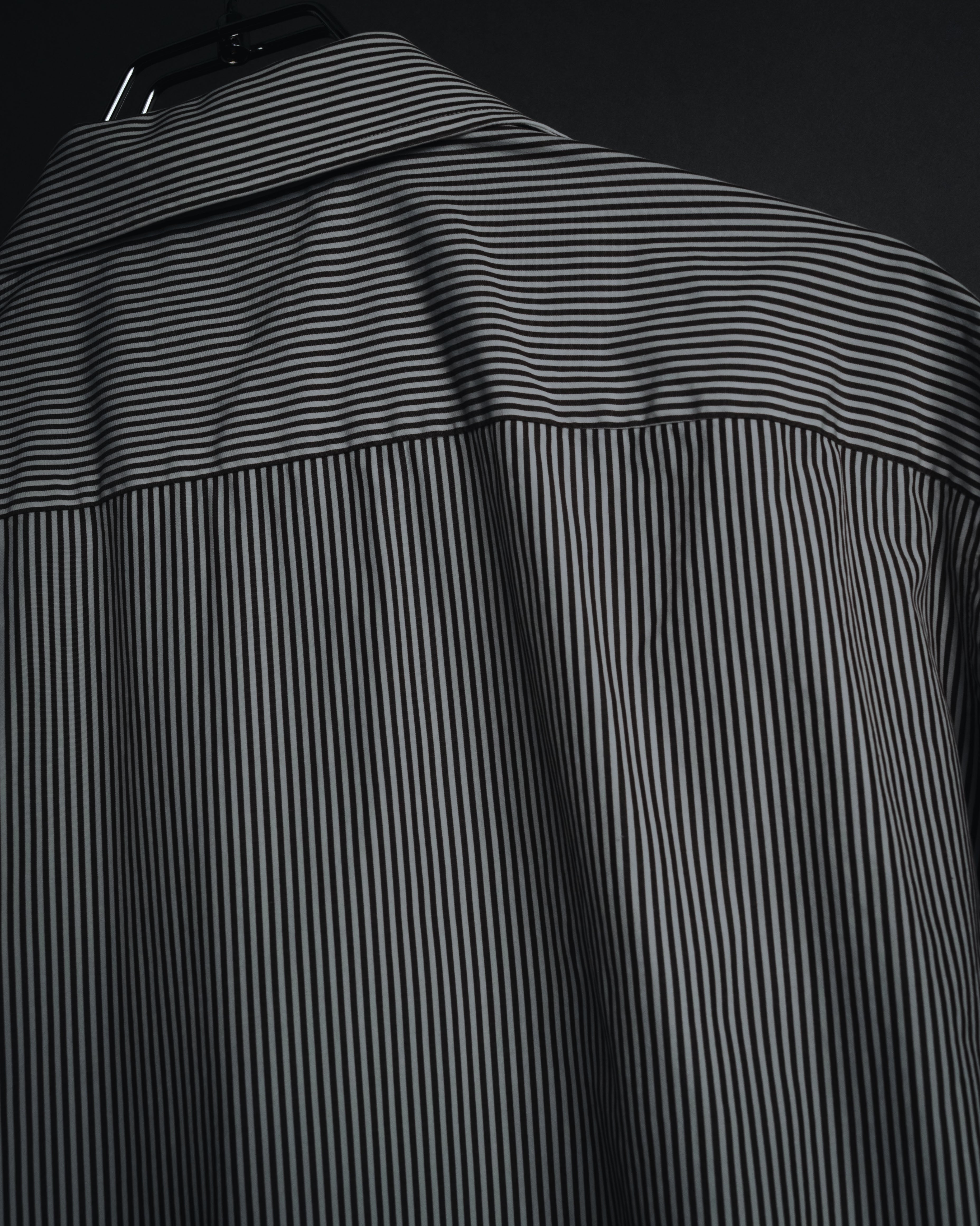 "Ermenegildo Zegna" 2010’s mother-of-pearl button london stripe shirt