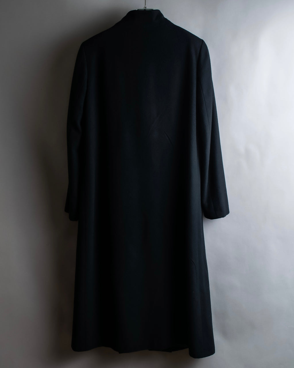 "JIL SANDER" 100% cashmere straight line stand collar coat