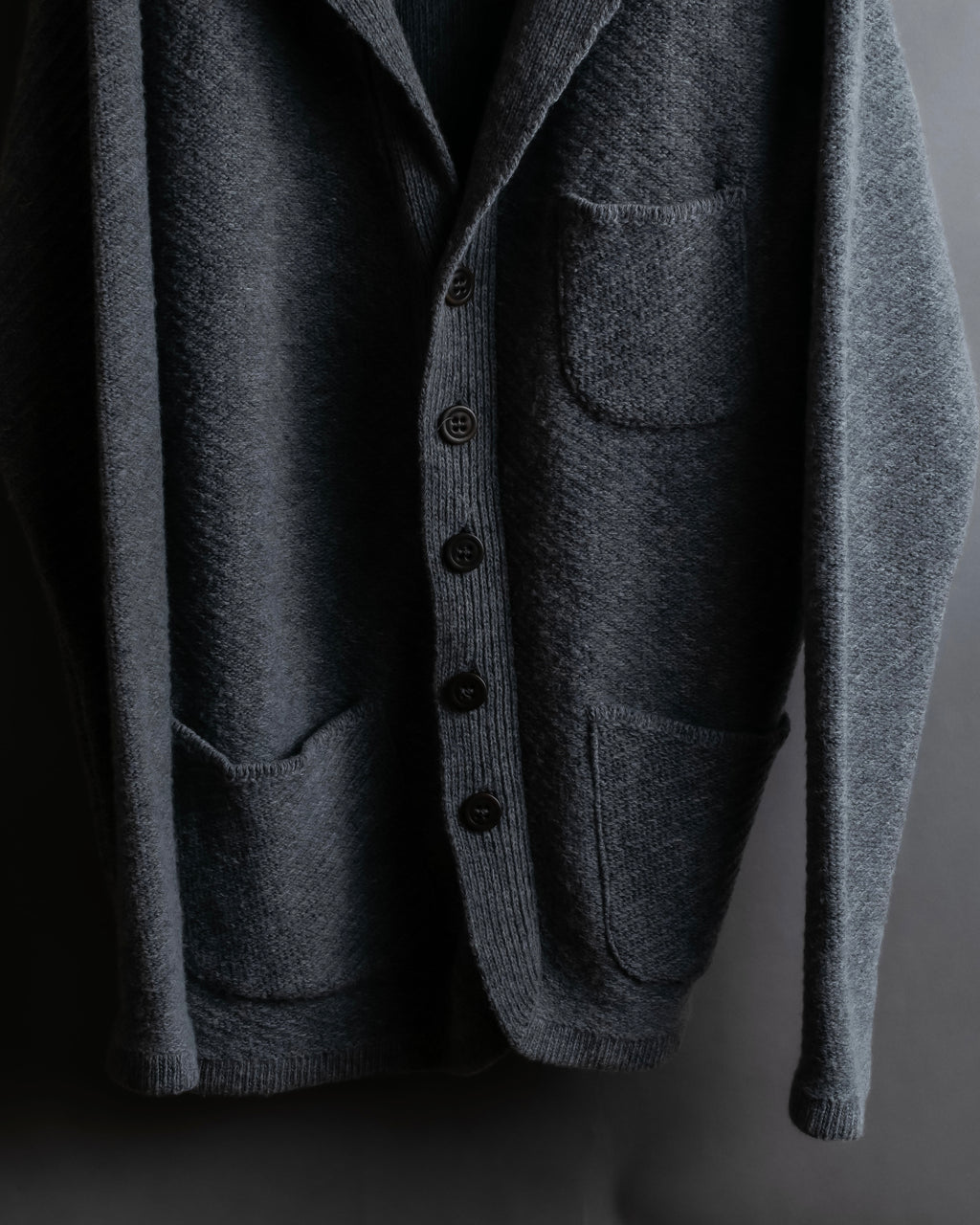 "OUR LEGACY" Patch pocket design lambswool knit jacket