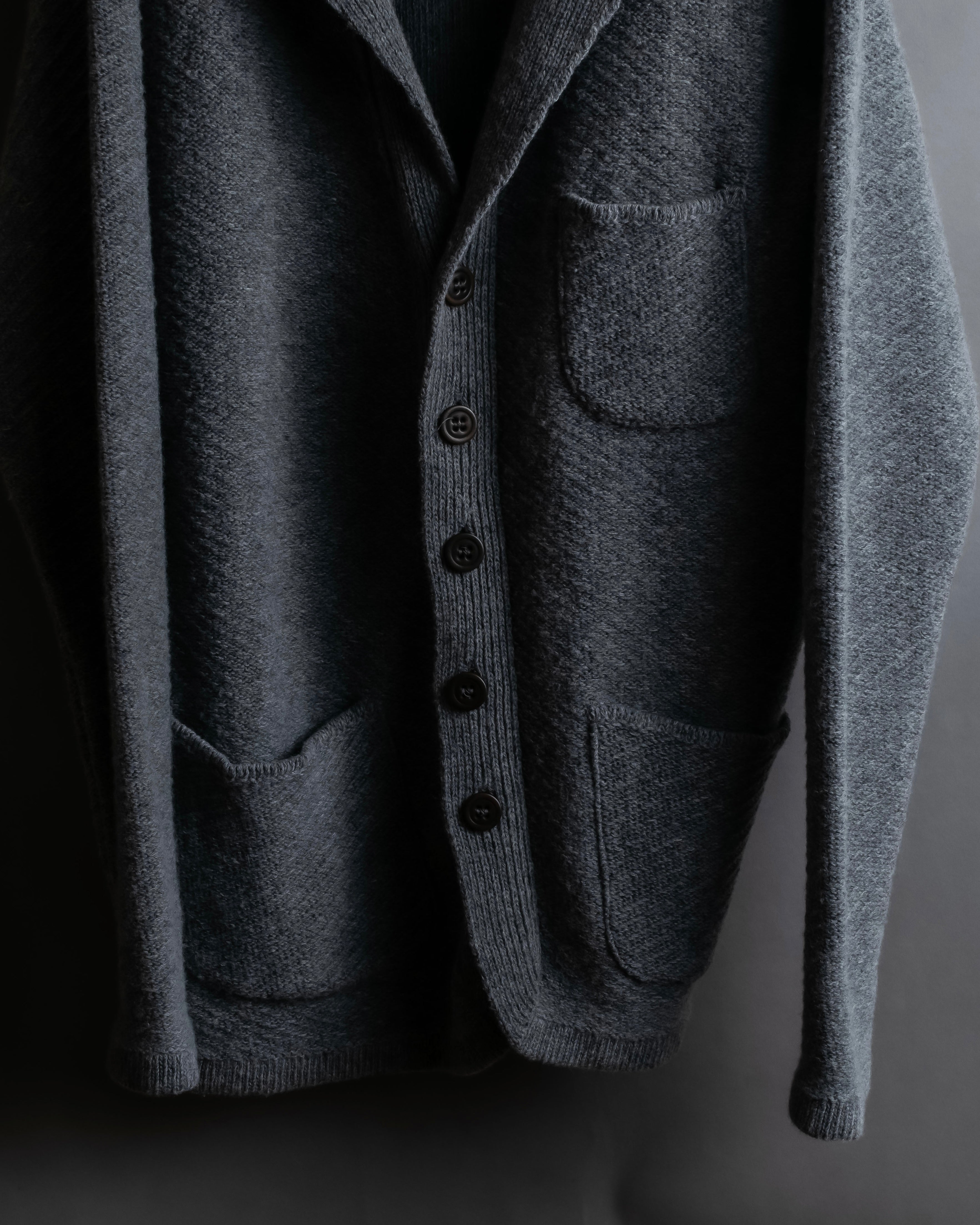 "OUR LEGACY" Patch pocket design lambswool knit jacket