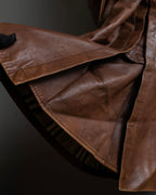 "Burberrys" Vintage-inspired leather oversized trench coat