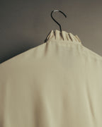 -SPECIAL- “VALENTINO” 1998-2008 Silk ruffled lace bow blouse