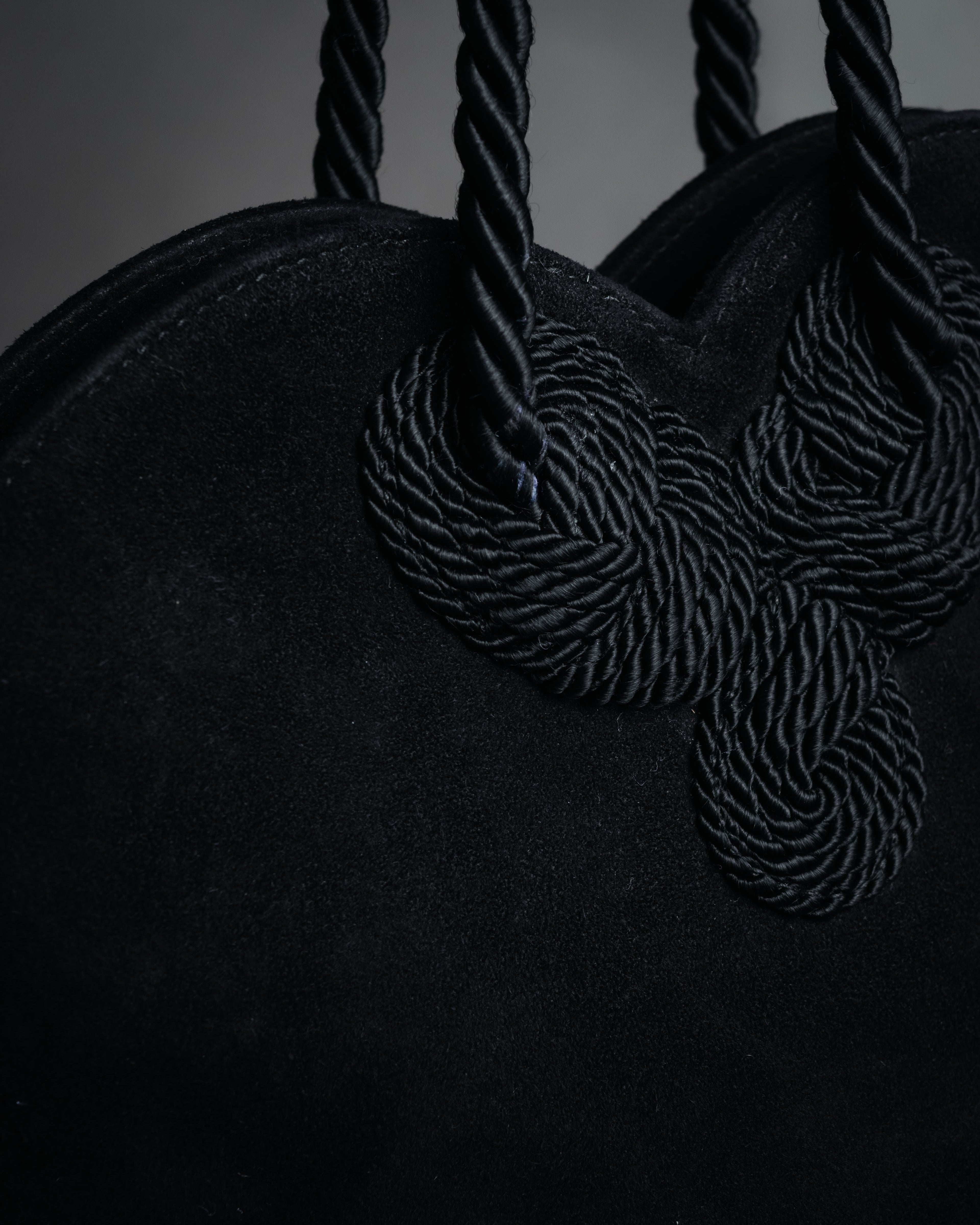 “Salvatore Ferragamo” 90’s Knot handle suede bag