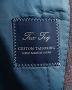 "Tex Teq" Gradient check pattern tailored jacket