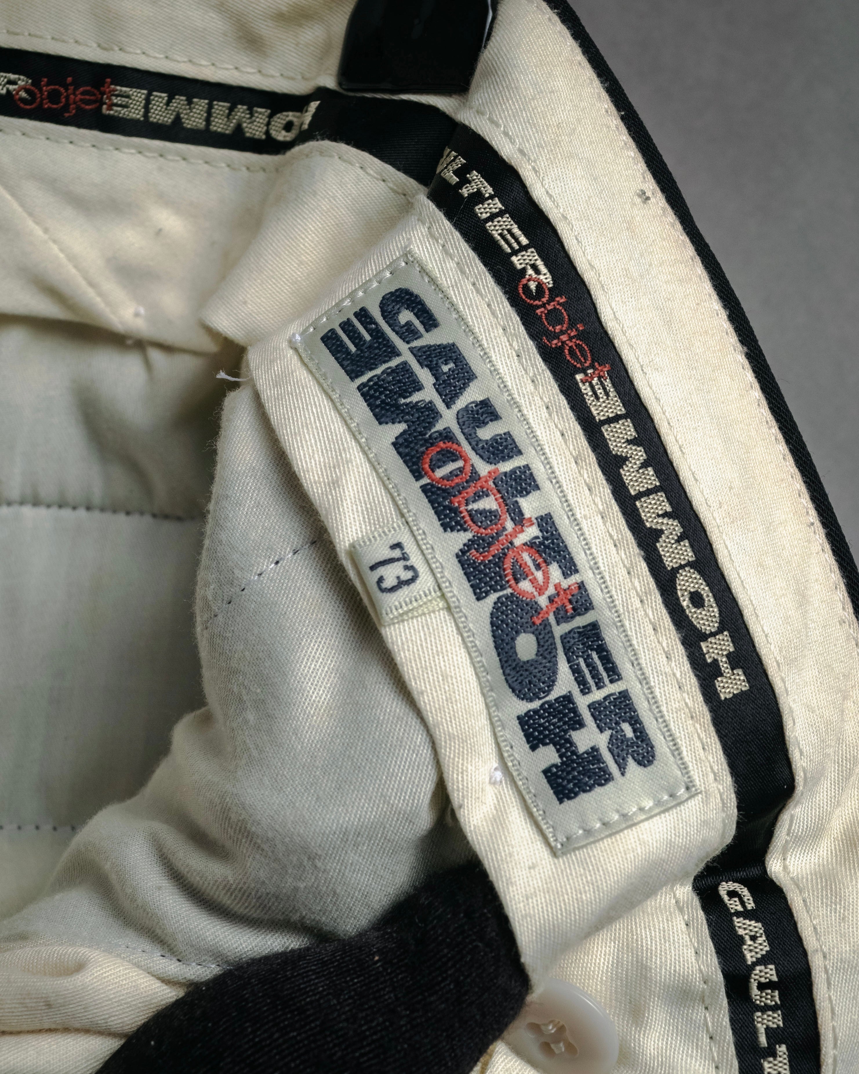 “GAULTIER objet HOMME” 90’s Two tuck wide trousers