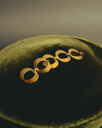 "Christian Dior" 80's-90's Sculptural gold tone link bracelet