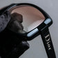 "Dior" Square frame logo engraved brown lens sunglasses