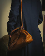 -SPECIAL- “Christian Dior” 2006-2007 Gaucho saddle leather two-way satchel