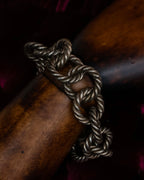 "CELINE" Rope twist design silver bracelet