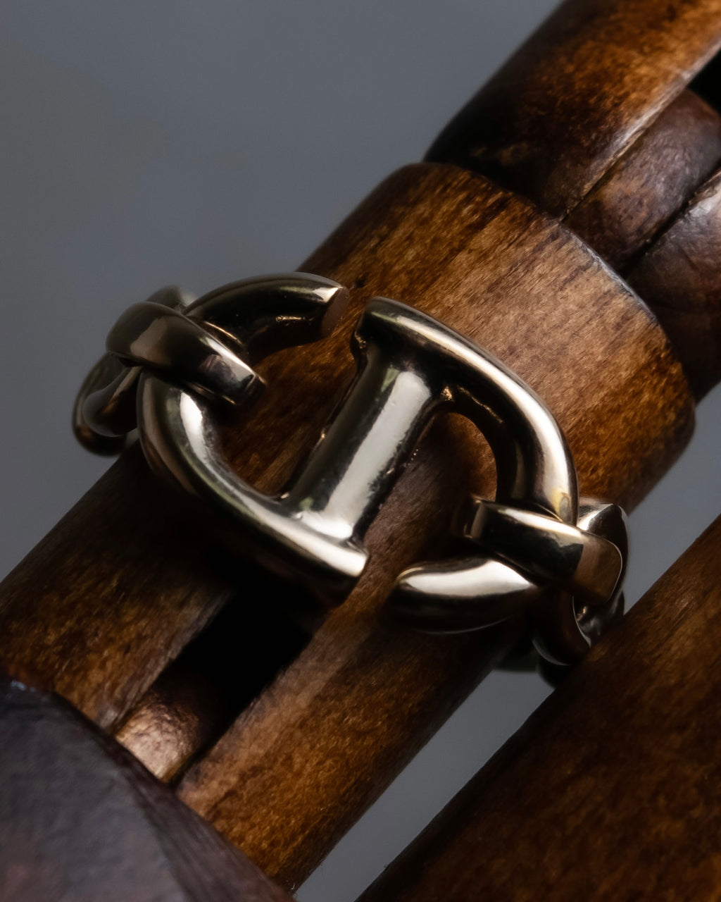 "Christian Dior" CD logo motif silver ring