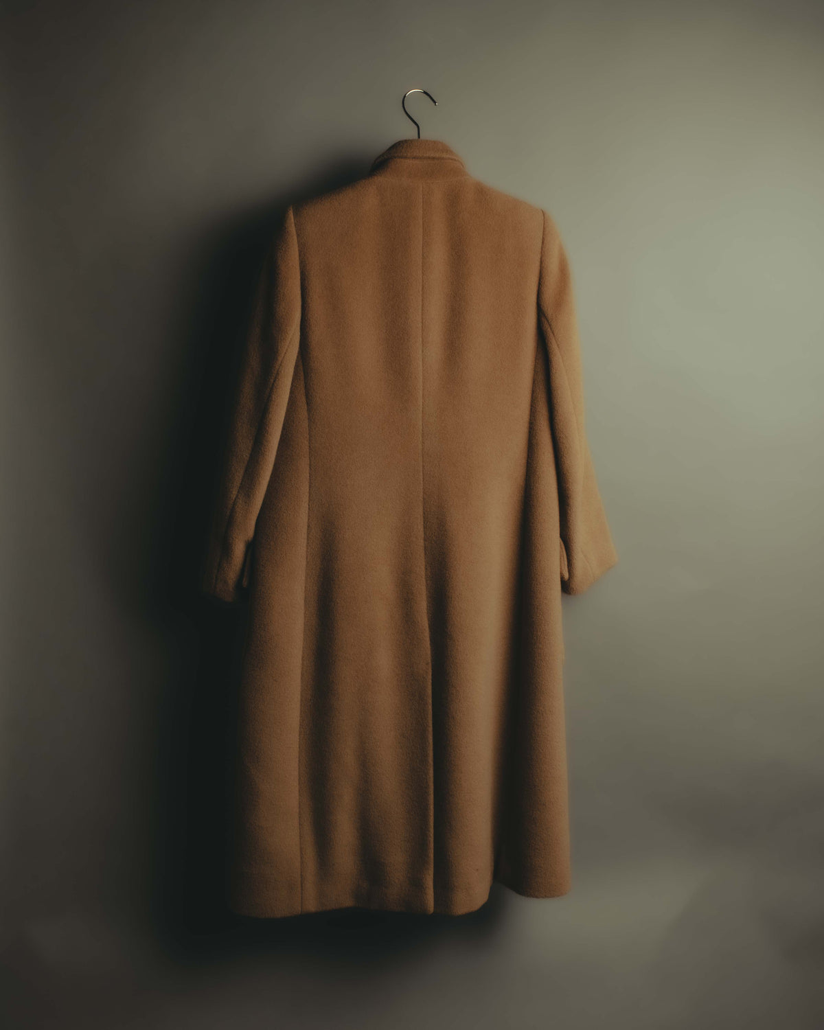 "VALENTINO MISS V" 80's-90's Camel hair single-breasted coat