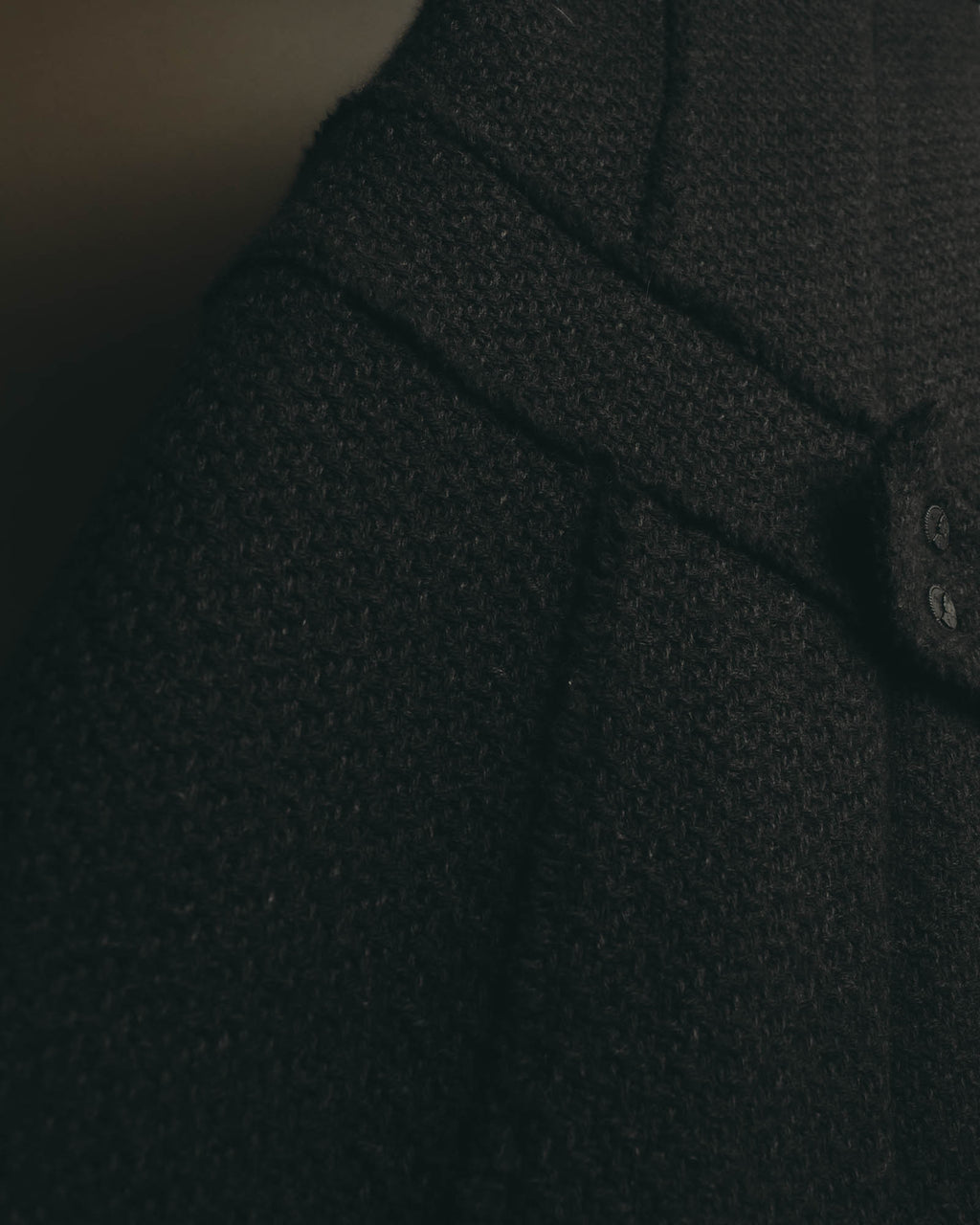 “CHANEL” 04AW textured tweed short sleeve jacket