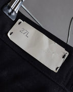 "US navy inspired lace back wide sailor pants"