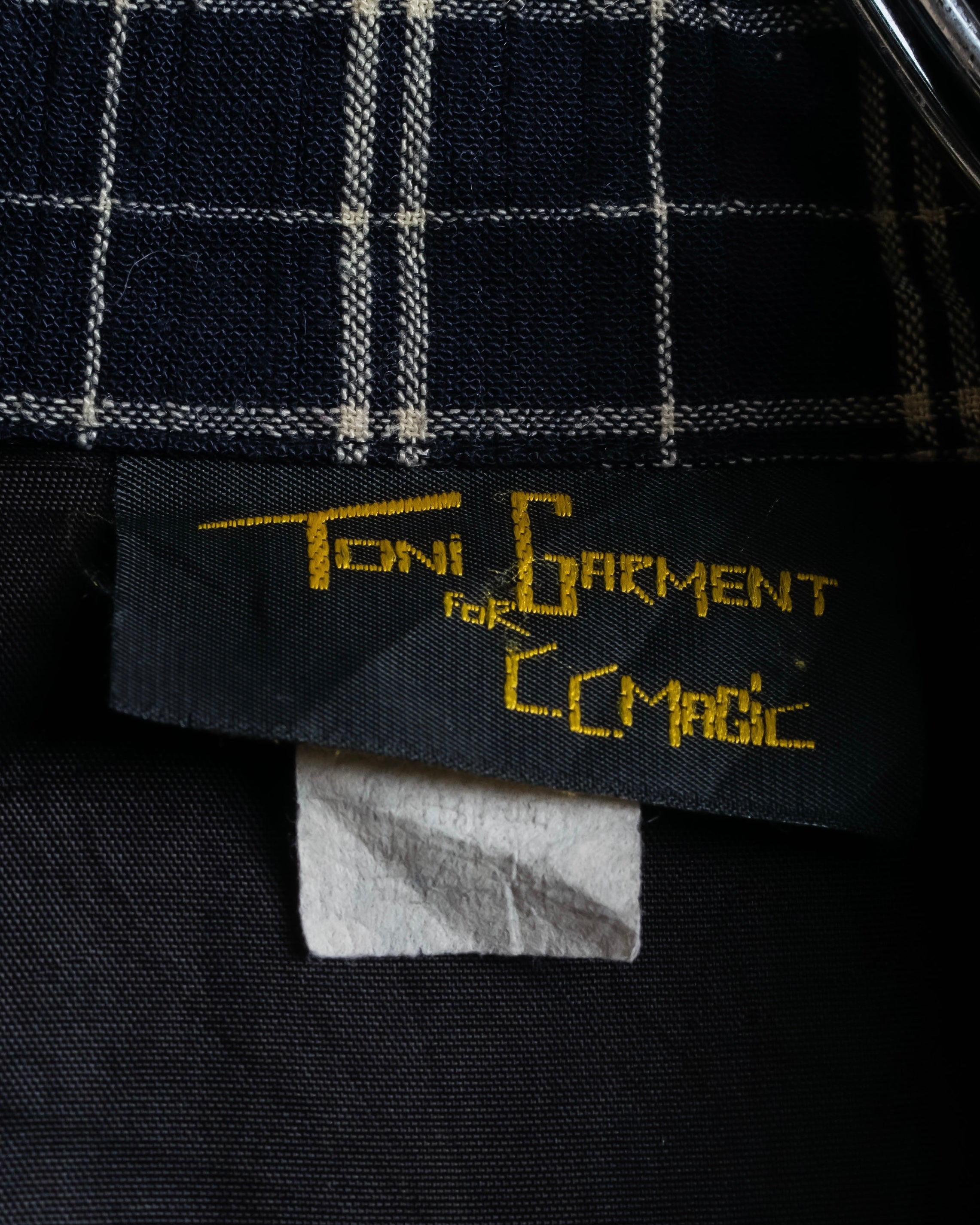 "Vintage windowpane tailored jacket"