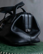 "GUCCI" Vintage gold metal fittings mini doctor bag