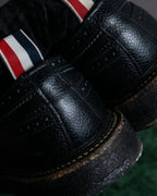 "THOM BROWNE" Wingtip design rubber sole leather shoes