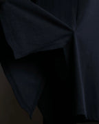 "YOHJI YAMAMOTO +NOIR" 21SS Drape panel design oversized shirt jacket