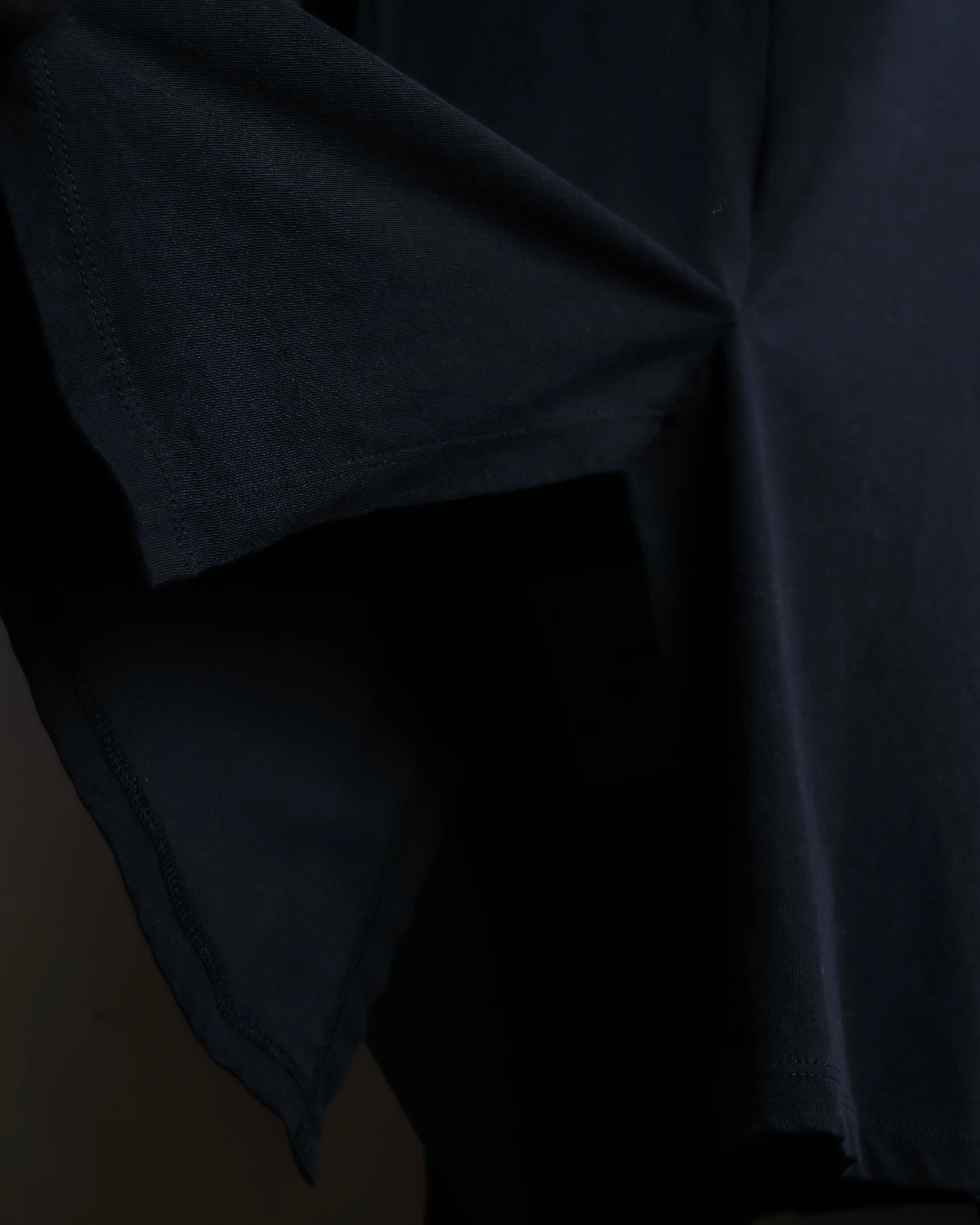 "YOHJI YAMAMOTO +NOIR" 21SS Drape panel design oversized shirt jacket