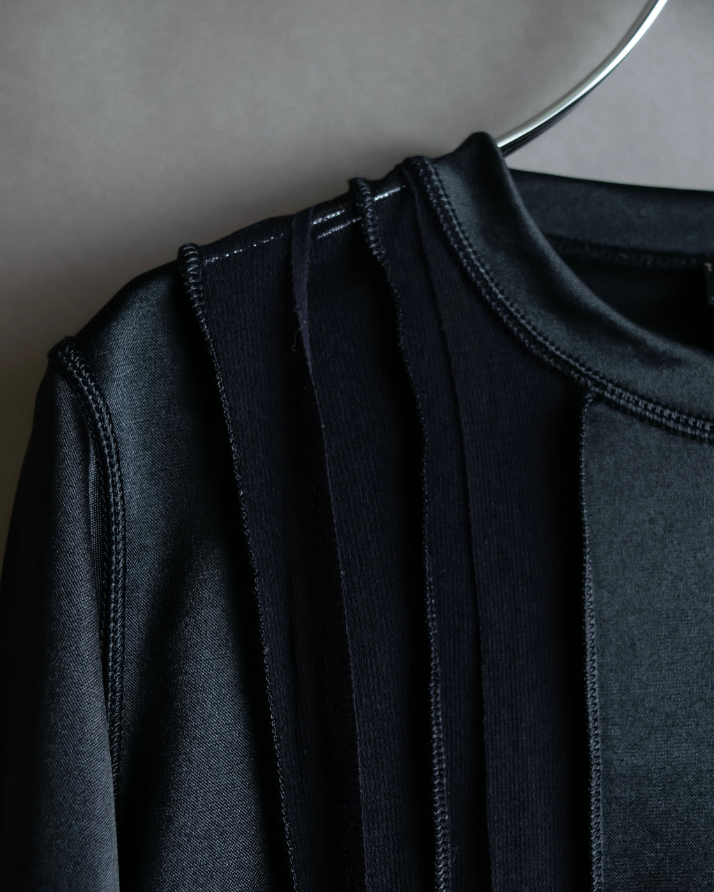 "JEAN PAUL GAULTIER FEMME" Sheer mixed material design pullover