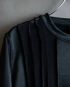 "JEAN PAUL GAULTIER FEMME" Sheer mixed material design pullover