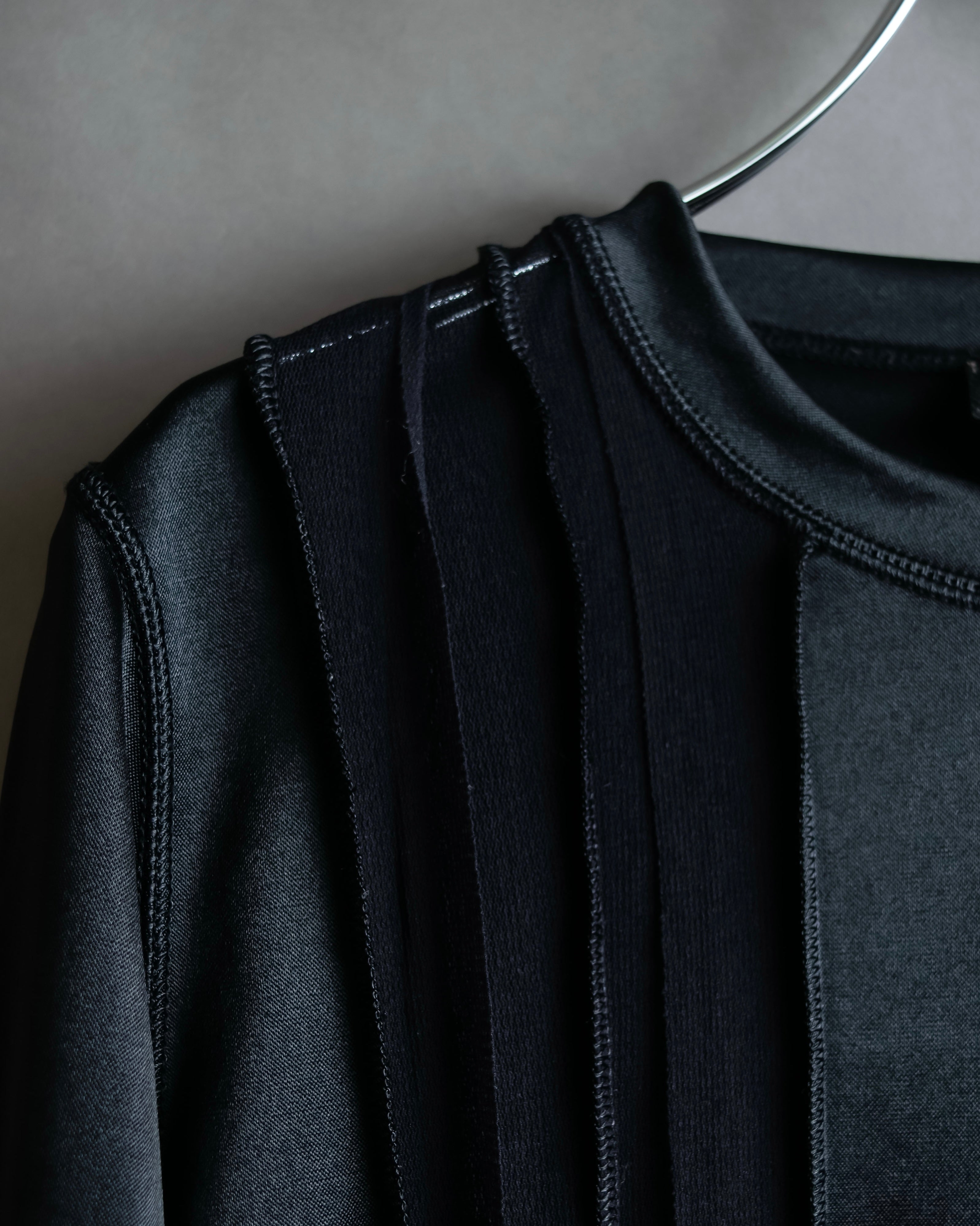 "JEAN PAUL GAULTIER FEMME" Sheer mixed material design pullover