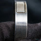 "GUCCI" Border motif silver bangle