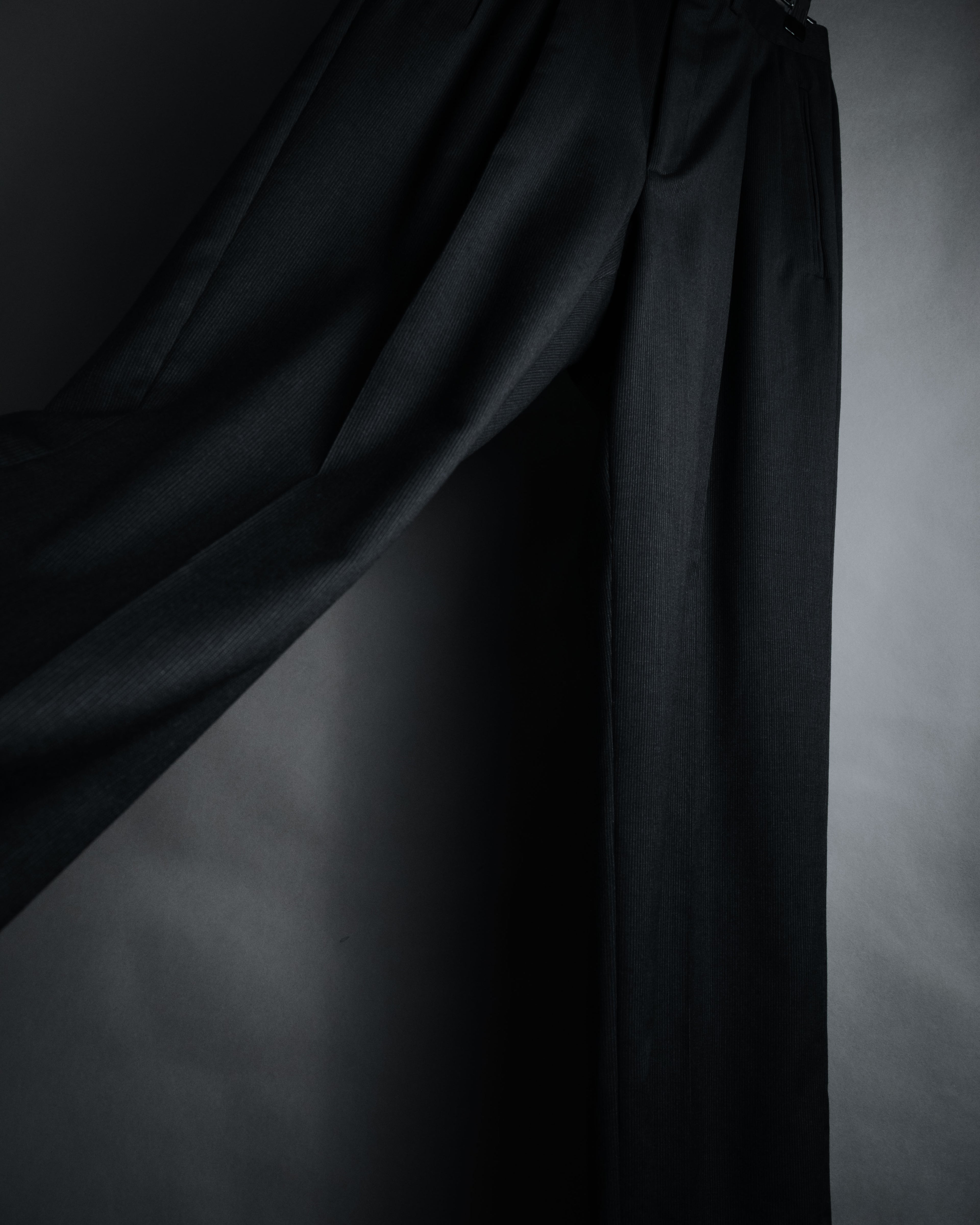 "GIORGIO ARMANI" 90’s draped double breasted suit set-up