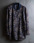 Vintage jacquard floral pattern jacket