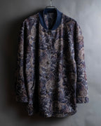 Vintage jacquard floral pattern jacket