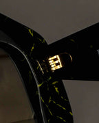 "PRADA" Yellow marble acetate sunglasses