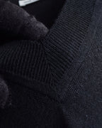 "HERMES" Cashmere silk blend V-neck knit