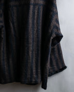 "FENDI" Pecan stripe pattern A-line silhouette coat